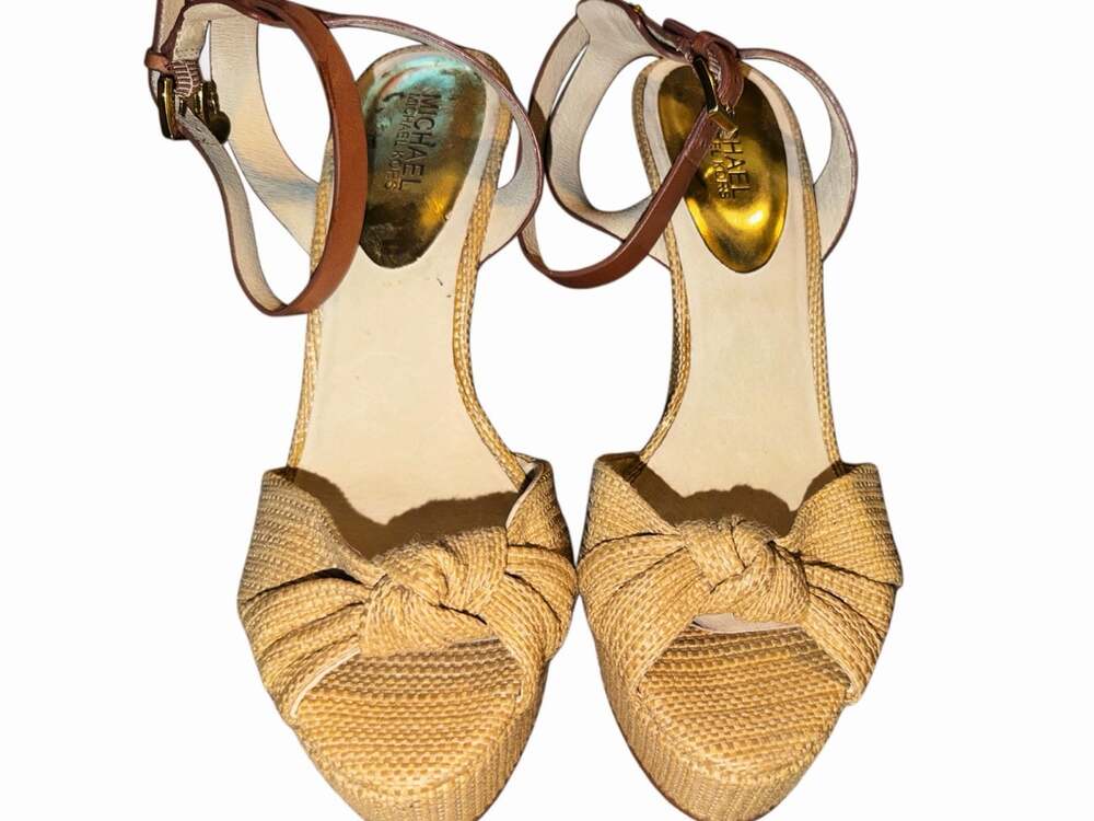 Michael Kors Tan Beachy High Heel Platform High Heels